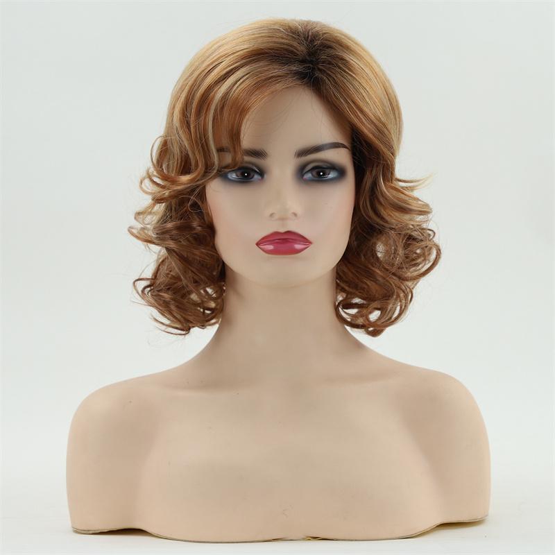 Синтетические короткие вьющиеся волосы, серо-белый парик для пожилых женщин, парик для мамы с челкой, карнавальный костюм, вечерние, подарок для бабушки, парик