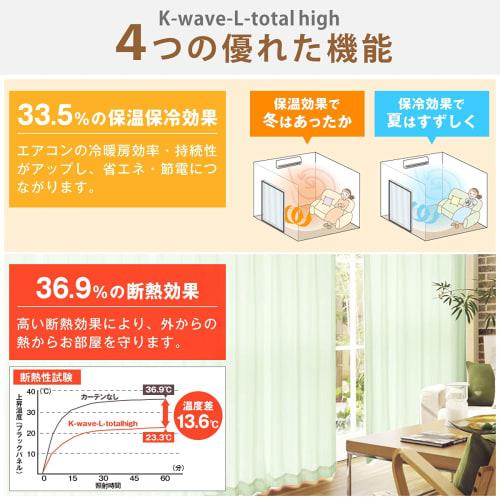 Curtain Kurenai's "K-wave-L-total high" privacy mirror lace curtains are a great energy-saving solution. They offer excellent privacy and thermal insu