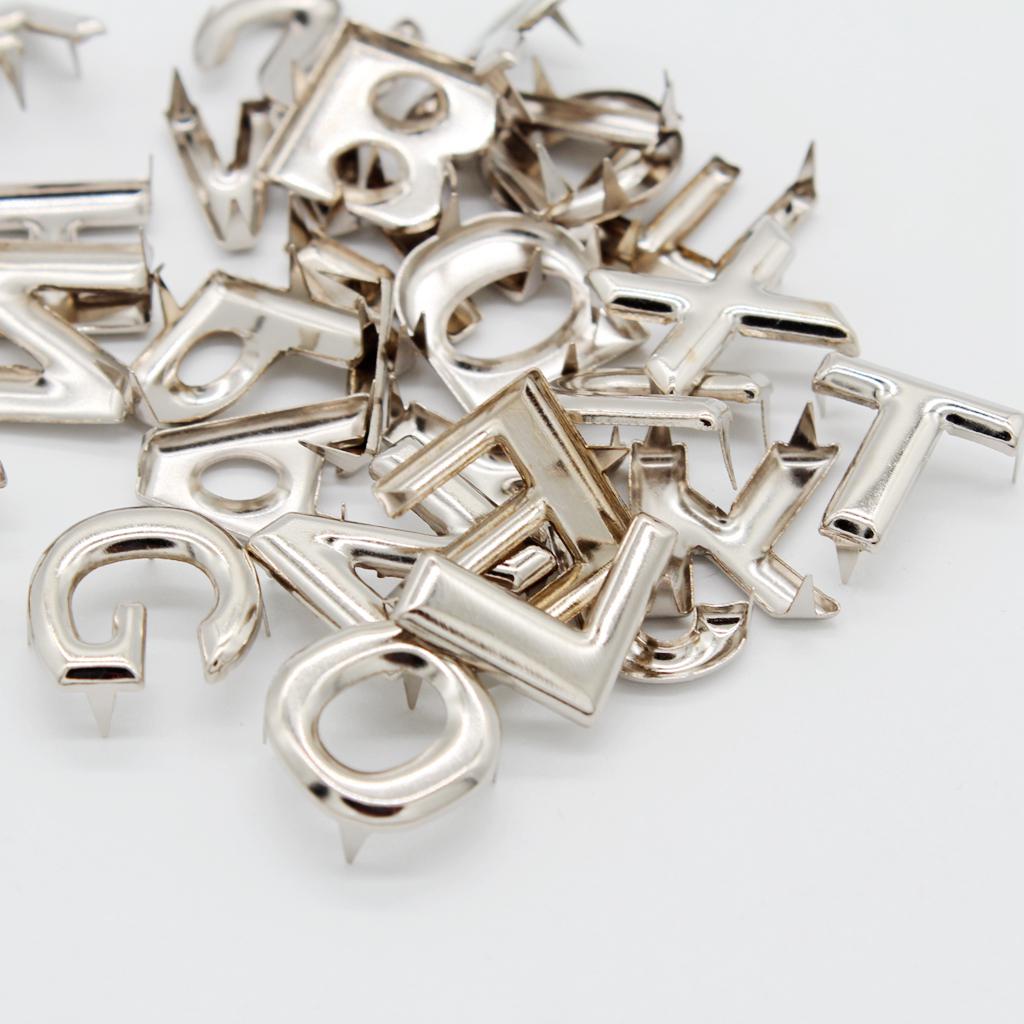 72 шт., металлические заклепки с английскими буквами «сделай сам», шпильки-когти для сумок, одежды, шляп, декора