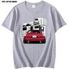 Initial DT Shirt Fragment Футболка Белая футболка Jdm Boost Turbo Японские автолюбители Racing Race Футболка большого размера с короткими рукавами