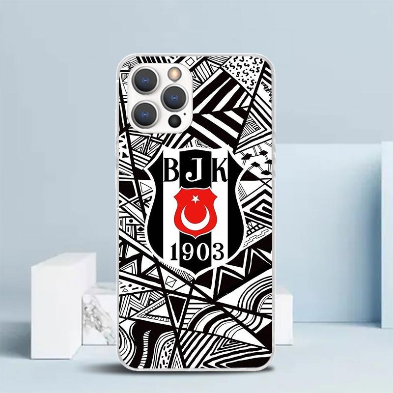 B-Besiktas B-BJK Мягкий Чехол для iPhone 16 17 Air 15 14 Pro Max 16E Чехол для Телефона 13 Mini 12 11 7 SE 8 Чехлы с Рисунком Fit 16 17