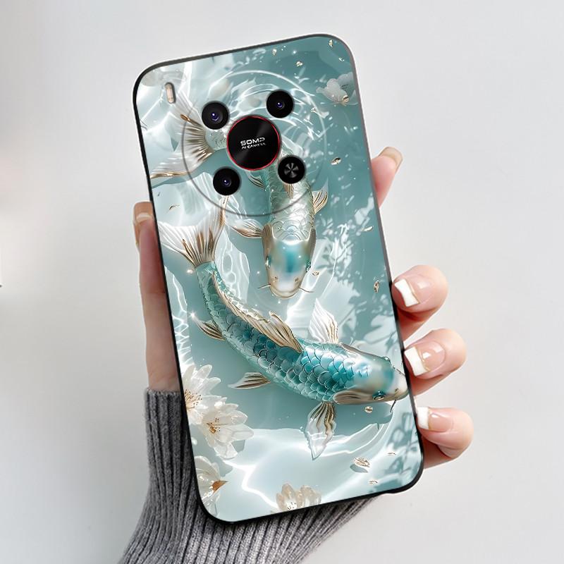 Phone Case For ZTE Blade V70 Max/Nubia V70 Max Soft Silicone Black Case Bright Pattern Pink Sand Beach,Garden Shockproof Shell