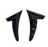 Glossy Black Car Side Fender Wing Air Flow Intake Vent Trim Sticker Sports Style