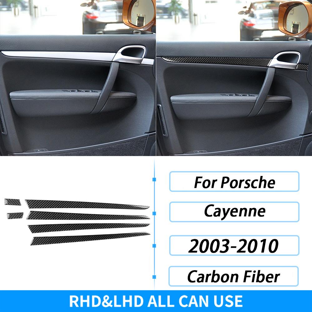 For Porsche Cayenne Sport SUV 2003-2010 Carbon Fiber Gear Shift Air Outlet Trim Set Car Interior Decoration Accessories Sticker