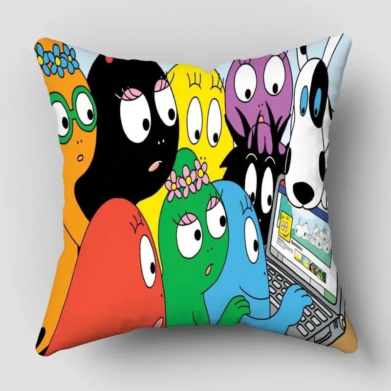 Наволочки Барбапапа Животные Снеговик Принт Наволочка Декоративная Зимняя Праздничная Вечеринка для Дивана