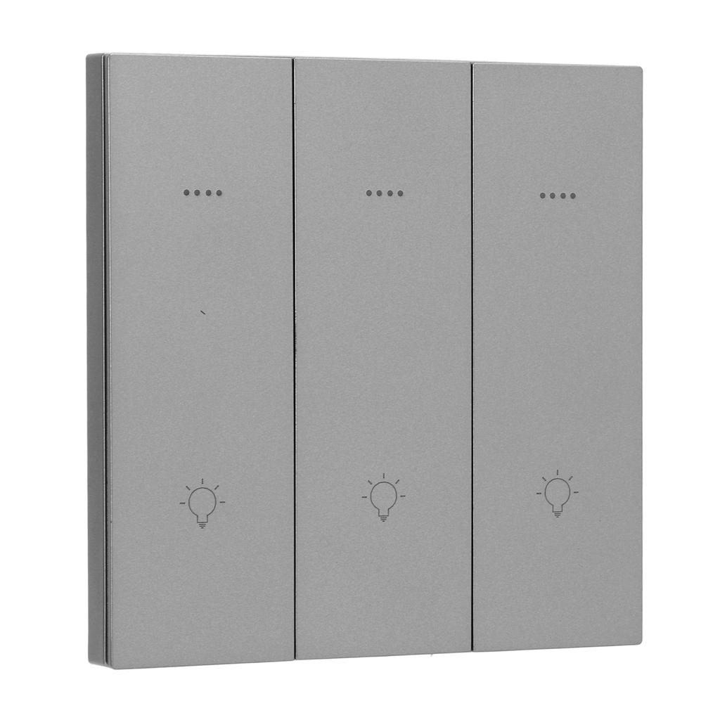 Умный выключатель света для беспроводного голосового управления по протоколу ZigBee, 3 открытых элемента управления, интеллектуальное количество