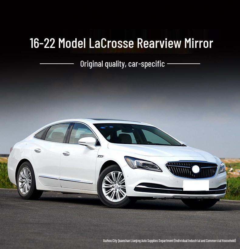 Совместимый корпус зеркала заднего вида для Buick LaCrosse 2016-2022: Линза и Рамка Наружного Зеркала Заднего Хода (Поворотник)