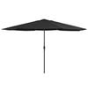 VidaXL Garden Parasol with Metal Pole, Patio Sunshade, Sun Shelter, Backyard Terrace Parasol 47384