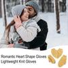Yousheng 3 шт. Варежки для пары, держащейся за руки, в форме сердца, общая перчатка, перчатки для двоих, романтические вязаные перчатки без пальцев, забавные подарки для пар