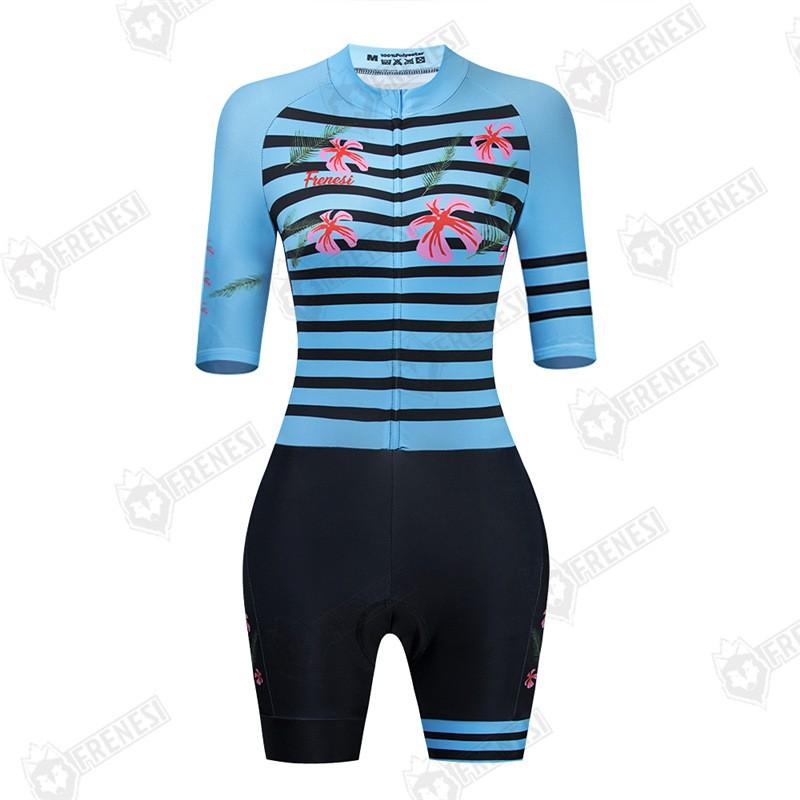 FRENESI Cycling Skin Suit Men Women Compression Performance Gear Summer Short Sleeve Long Triathlon Bike Wear