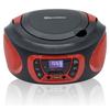 Radio CD Portable Numerique FM PLL, Lecteur CD, CD-R, CD-RW, MP3, USB, Stereo Roadstar CDR-365U/RD Noir/Rouge 33024