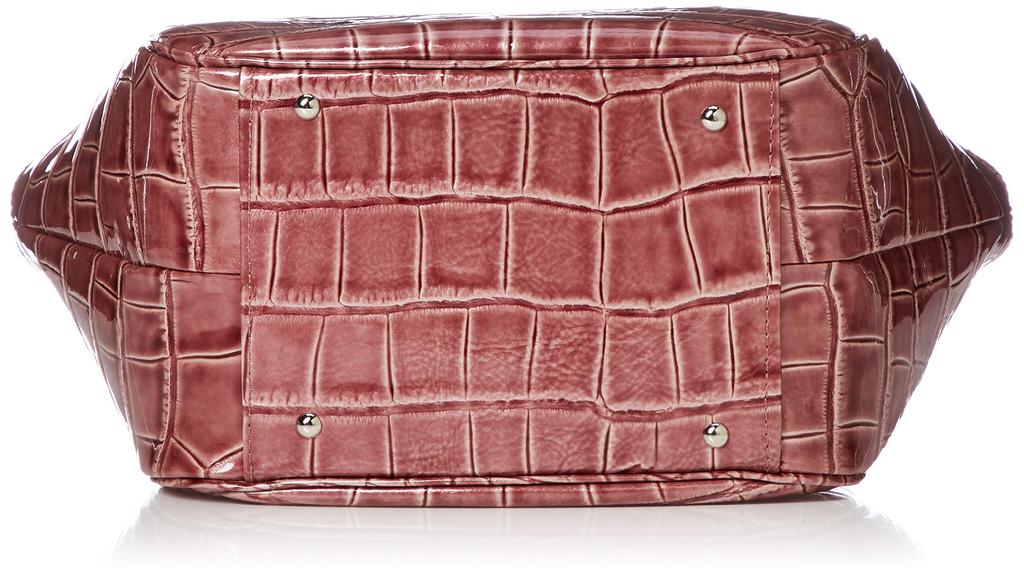 Сумка из коровьей кожи с эмалевым тиснением под крокодила Сумка из коровьей кожи с эмалевым тиснением под крокодила Сделано в Японии Натуральная кожа Элегантная выходная вечеринка официальный Красный Красный Розовый