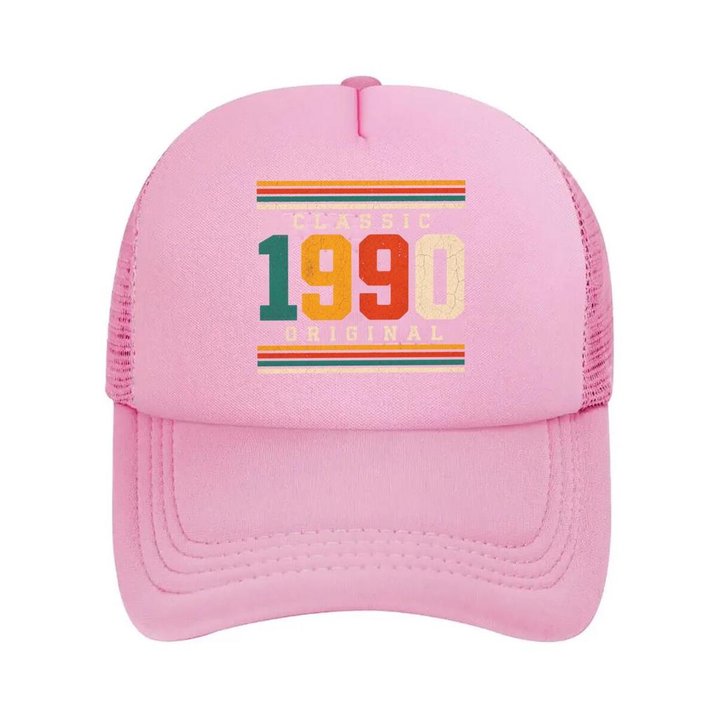Classic  Vintage Stripe Typograp Mesh Baseball Cap For Womens Unisex FeUnisex Beach Dad Hat Hip Hop