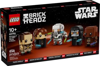 LEGO BrickHeadz LEGO Звездные войны Месть Ситхов Герои и Злодеи 40796