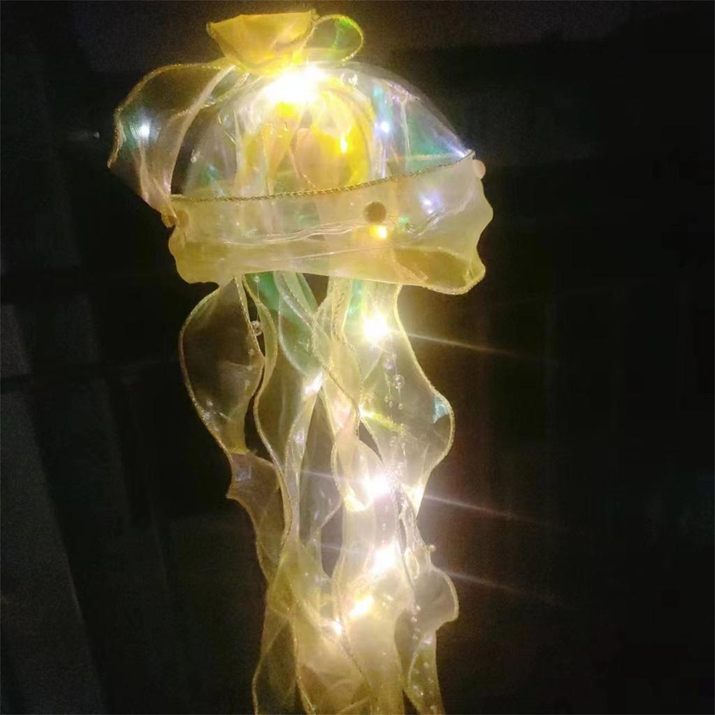 Подвесной светильник в виде медузы, портативный светильник в виде медузы, светящаяся медуза, искусственная медуза, украшение в виде светящегося орнамента в виде медузы