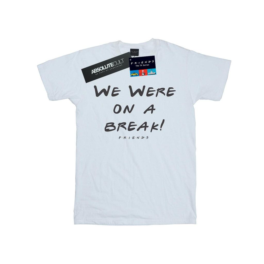 Friends Mens We Were On A Break Text T-Shirt