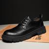 Men's Luxury Leather Shoes 2024 Men Thick Bottom Low Top Formal Shoes Round Toe Breathable Men Dress Shoes Business Oxford Shoes