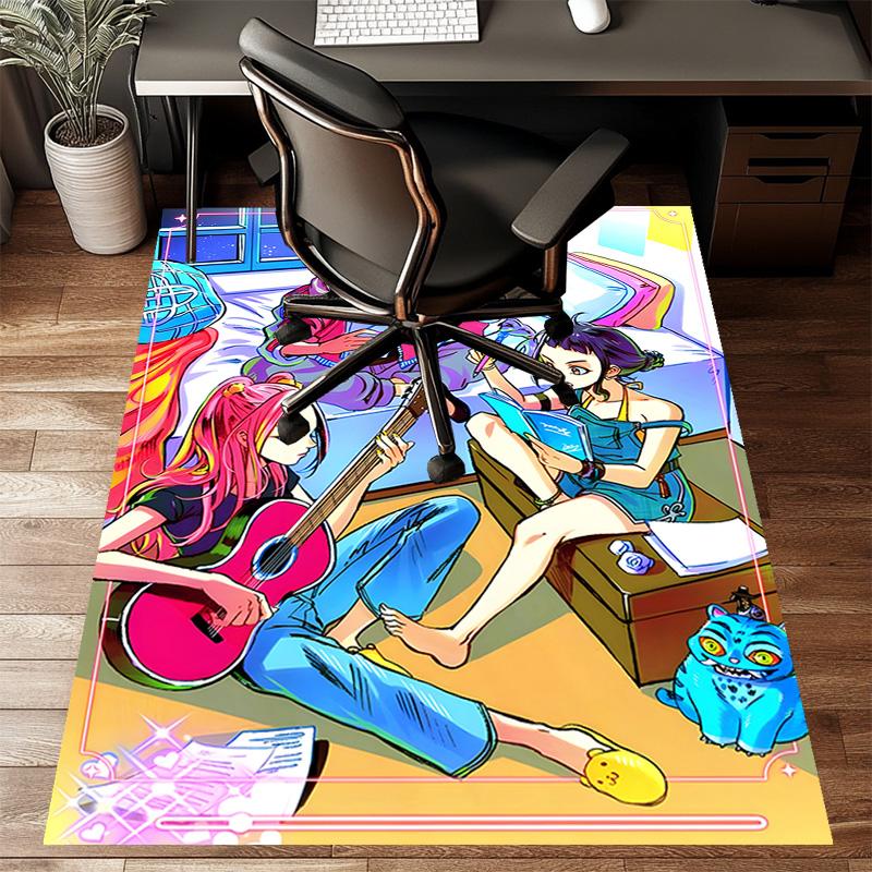 1pc KPop Demon Hunters4 Design Printed Area Rug Carpet for Bedroom Living Room Home Decor Rugs Mat Non Slip Mat Rug for Bedside