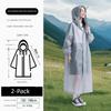 High-Quality Disposable Raincoat for Women with Enlarged Brim, Adult Size, Storm-Proof, Windproof, Thickened, Portable, 2026 New Model