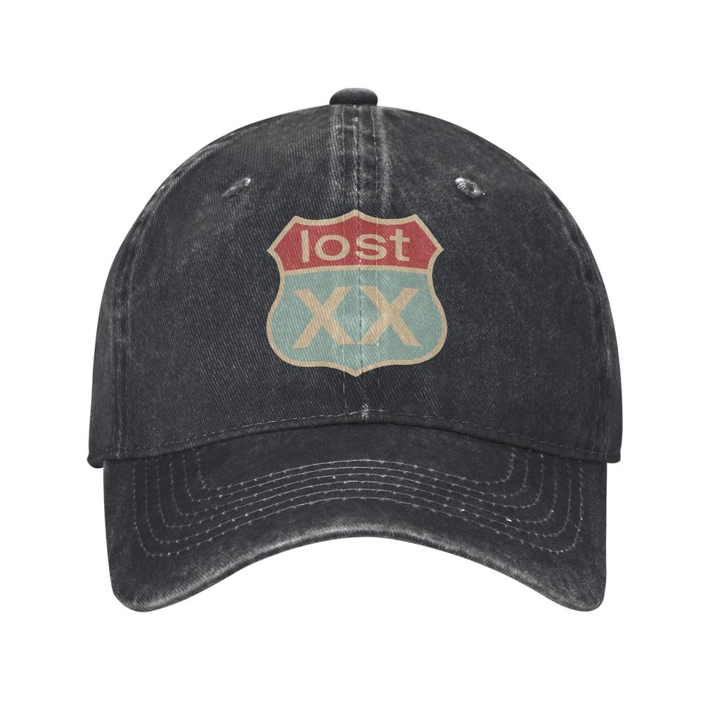 Vintage MGK Lost Americana Rapper Baseball Cap Men Women Distressed Denim Headwear 2025 New Album Outdoor Activities Gift Hat