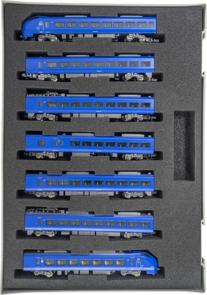 Greenmax N Gauge E653 Series 1000 Inaho Lazuli after air conditioner cover set with motor 31762 Model Railway Train (Lapis Blue, replacement) 7-car