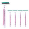 On B U Women's Disposable Razor Pink, 1 Pack, 5 Pieces ,Korean Razor Blade