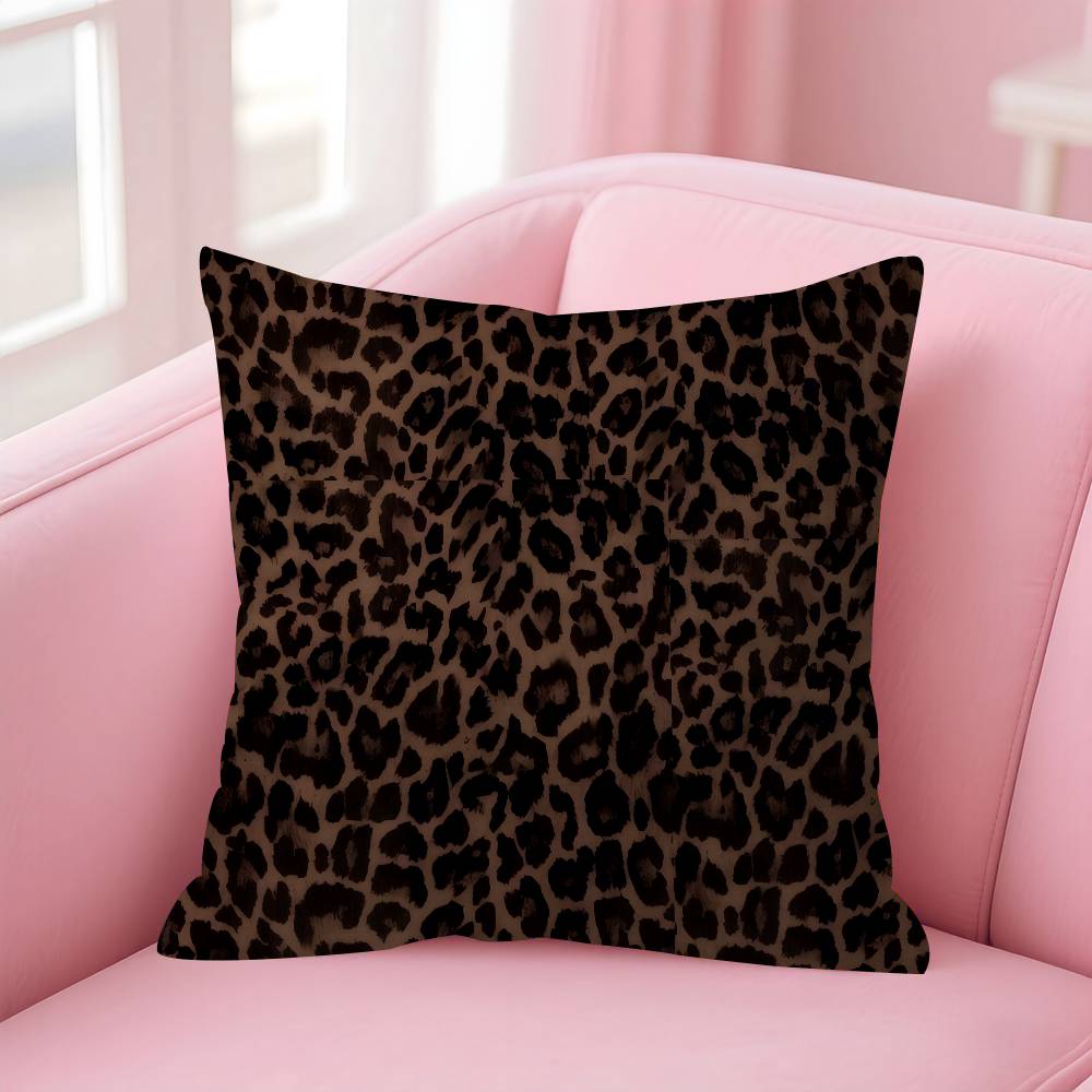 Fashion Leopard  Personalized Pillow Dust Cover Bedroom Kids Party Decoration Pillowcase Birthday Children Gift