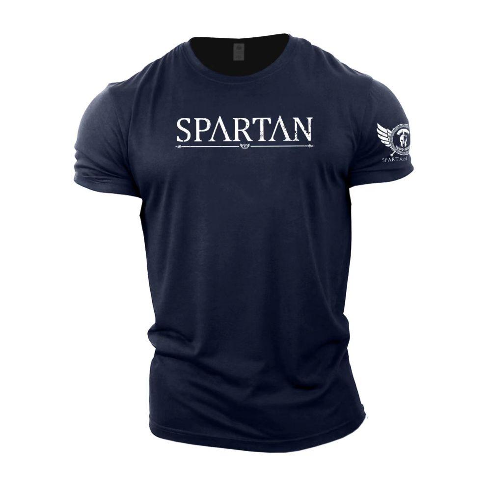 Spartans Men's Retro Pattern 3D Printed T-shirt Fashionable Street Trend Round Neck Top Simple Casual Daily Versatile Short Sleeved Clothing