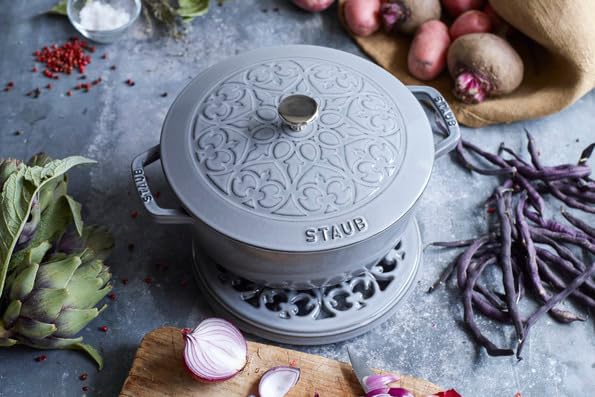 Staub Trivet Gray Pot Stand Japanese Accessory "Lily 23cm" [Authorized Product] 40509-608