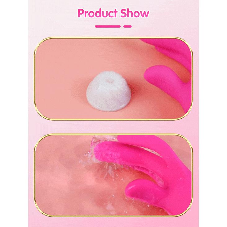 Wiggle Finger Vibrator G-Spot Vagina Vibrator Clitoris Stimulator 3 in 1 Female Masturbation Adult Goods Sex Toy for Women