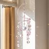 Decorative Spiral Faux Crystal Ornaments Sun Catcher, Prism Hanging Ornament, Rainbow Maker Colorful Catchers Sparkling Suncatcher for Home