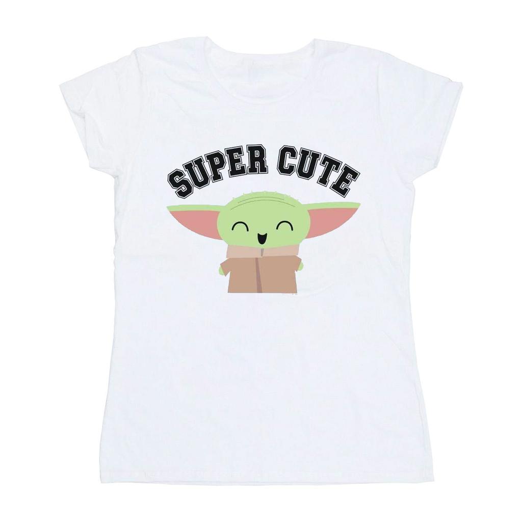 Star Wars Womens/Ladies The Mandalorian Super Cute Cotton T-Shirt