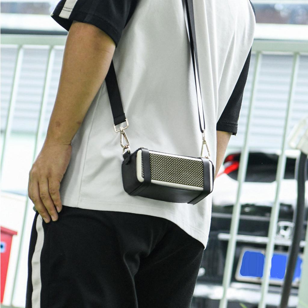 Модный ПУ чехол Модный ремешок для портативной колонки Повышенная безопасность Легко носить с плечевым ремнем для ME II