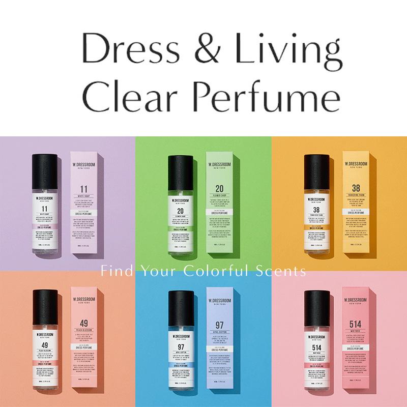 W.DRESSROOM Гипоаллергенные и антибактериальные духи Dress&Living Clear, включая выбор BTS, 160 мл+80 мл (36 вариантов)