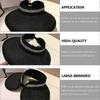 Women Straw Caps for Sun Protection 1Pcs Summer Visor Hat Black