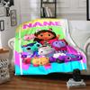 Customiz Name Personality Gabby's Dollhouse Blanket Soft &Warm Sofa Office Bed Travel Lunch Break Blanket, Gift Suitable All Seasons