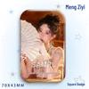 Meng Ziyi Laser Badge - Star Idol Support Brooch Pendant