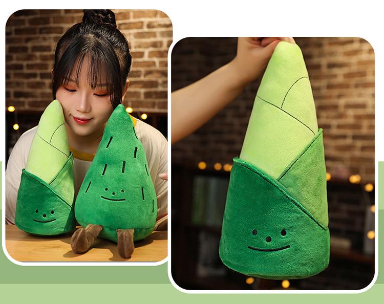 Милая плюшевая игрушка-подушка в виде сосны и бамбукового ростка для детей