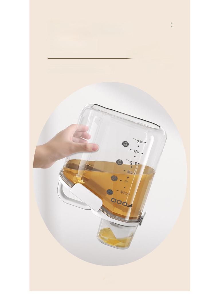 Большая прозрачная влагонепроницаемая банка для зерна с крышкой для сохранения свежести на кухне