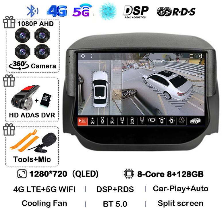 Android 14 Carplay Auto для Ford EcoSport Eco Sport 2014 2015 2016 2017 2018 Автомобильный радиоприемник GPS 4G+WIFI Мультимедийный стереоплеер QLED