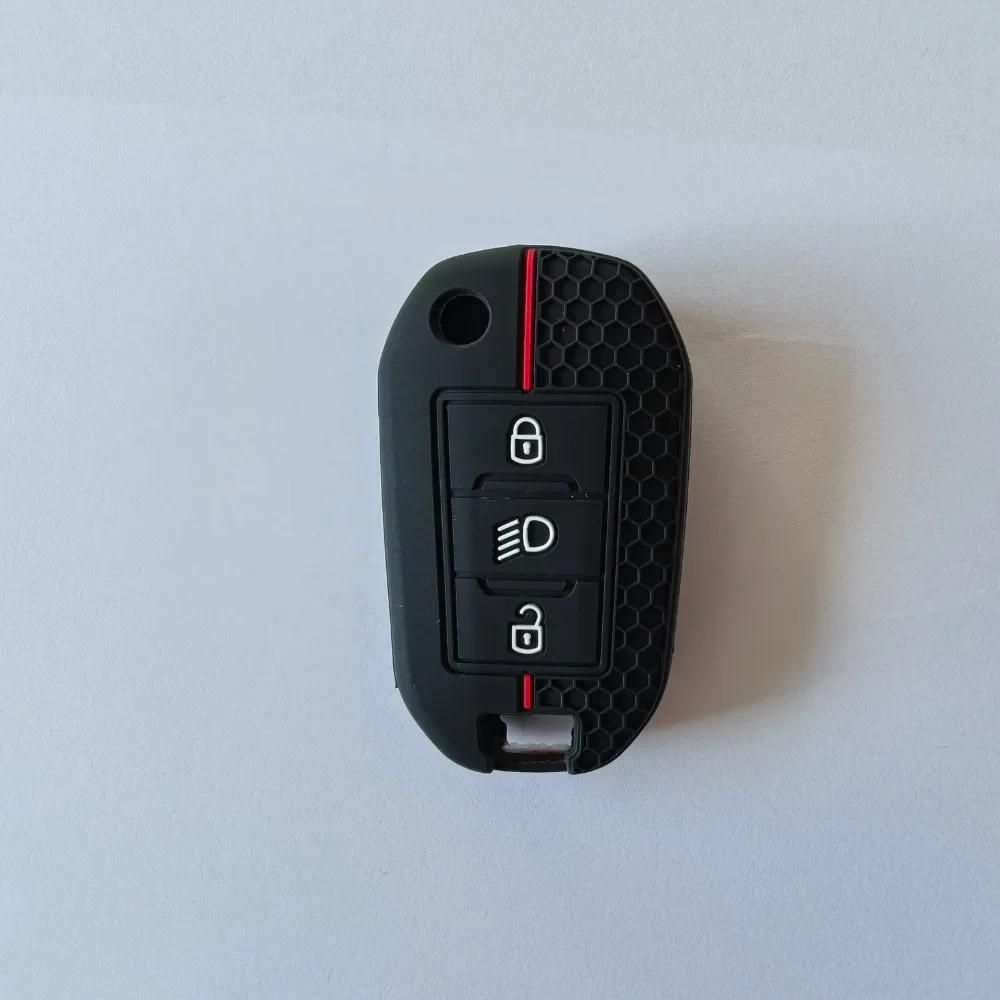 Силиконовый чехол для ключа Чехол для ключа автомобиля для Citroen C5 C3 C4 C8 Berlingo для Peugeot Partner Rifter 208 308 508 407 2008 3008 Expert