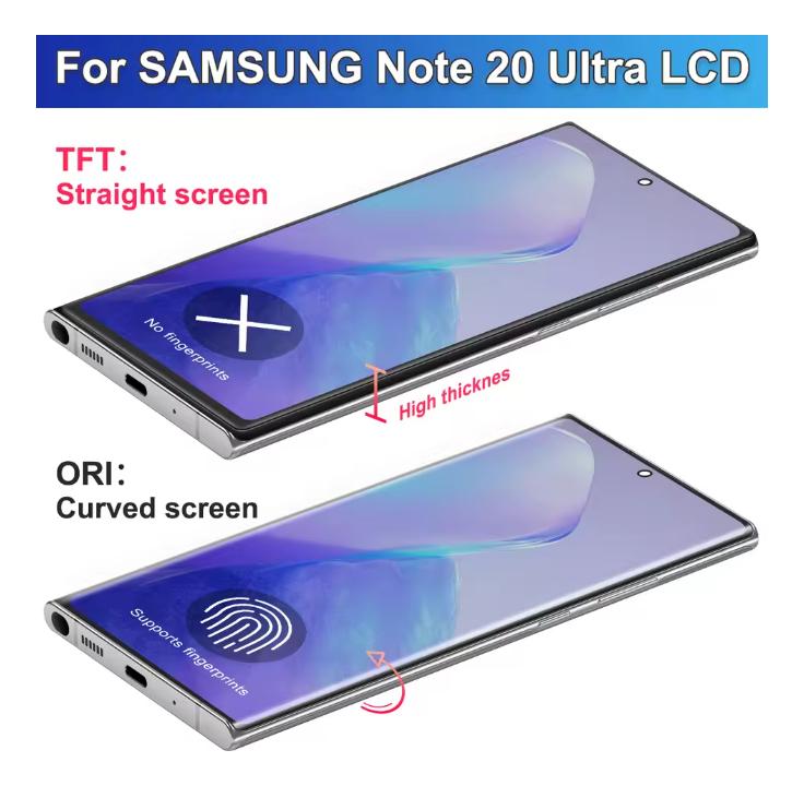 TFT With Frame For Samsung Note 20 Ultra N985 N986 LCD Display with Touch Screen Assembly