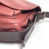 HERMES flap Barda 33 Drawstring Shoulder Bag Leather Rouge Ash Brown