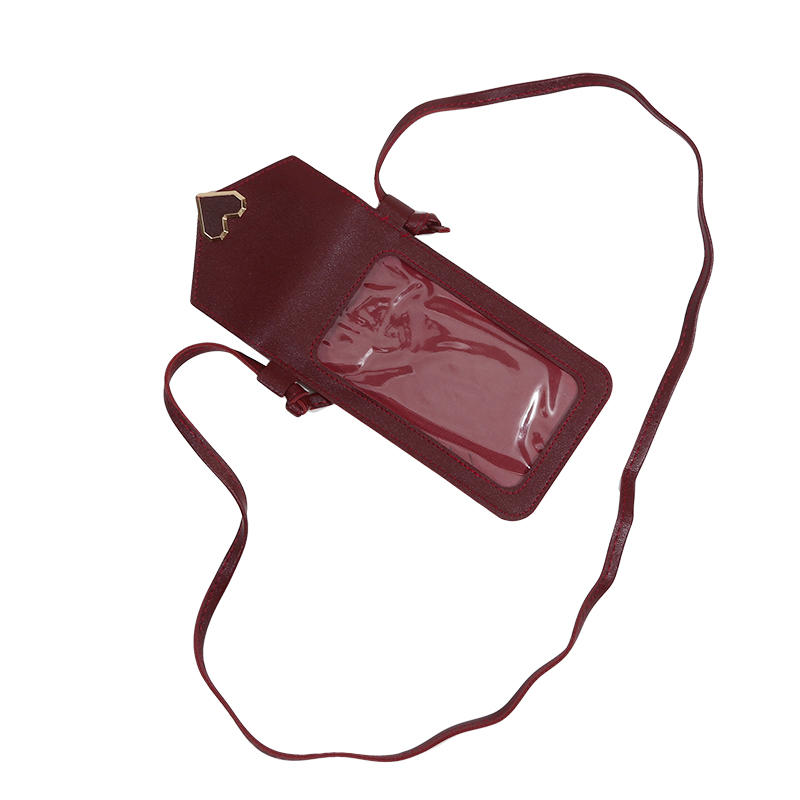 Женская мода Декор в виде сердца Сумка-кроссбоди для мобильного телефона Простой держатель для карт Touchsren Кошельки