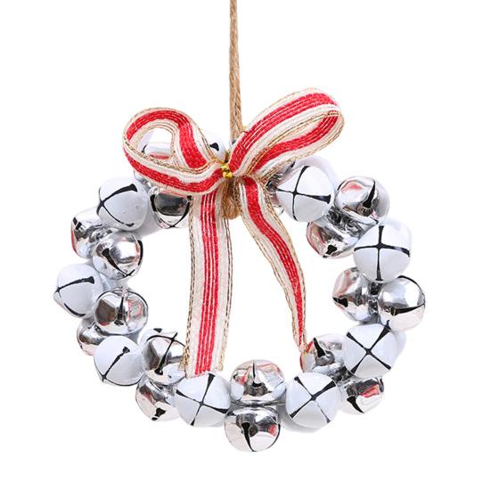 Колокольчики Венок Украшения Маленькие 8 Дюймов Рождественские Четкий Звук Колокольчики