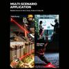 Ударопрочный Портативный Многофункциональный Фонарь с Красным Лазером 1 км, Сильный Магнитный Зажим для Походов и Исследований