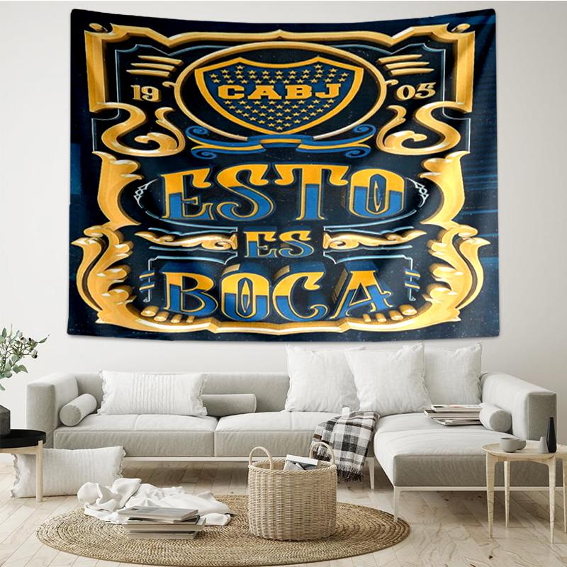 Boca Juniors Crest Tapestry Hanging for Bedroom,Livingroom, Playroom,Decor Art Room Wall Tapestry Holiday and Birthday Gifts
