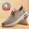 Men's Canvas Lightweight Shoes Fashion Breathable Mesh Sports Shoes Casual Men Vulcanized Shoes Classic Slip On Flat Loafer2025