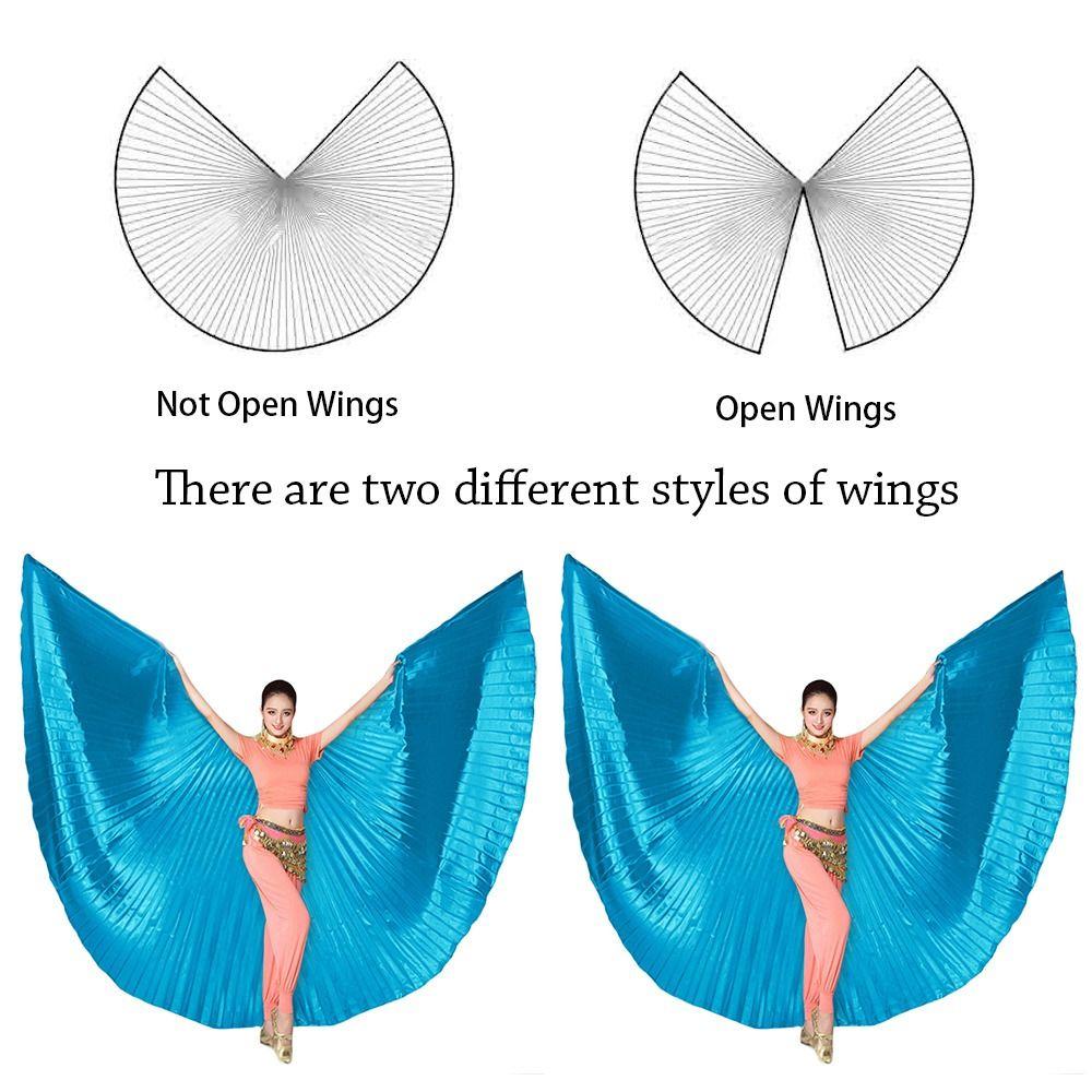 Clothing Prop Carnival Festival Performance Costume With Sticks Isis Wings Belly Dance Wings