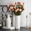 Modern Nordic White Ceramic Vase - Light Luxury Ins Style for Home Decoration and Flower Arrangement